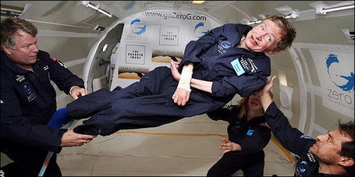 Stephen Hawking in zero-g