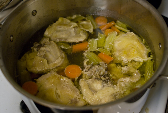 Chicken Soup with Chicken Thighs
