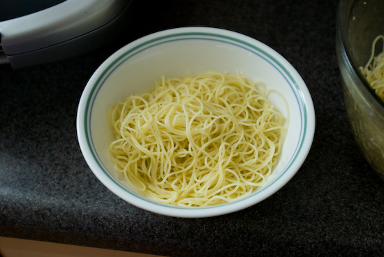 Capellini with Olive Oil and Garlic