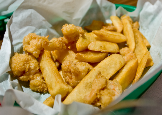 Uncle Frank's BBQ - Fried Shrimp and Chips