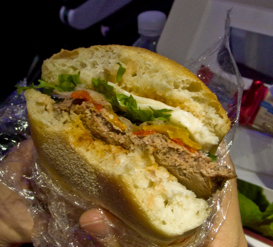 Virgin America - Steak Sandwich