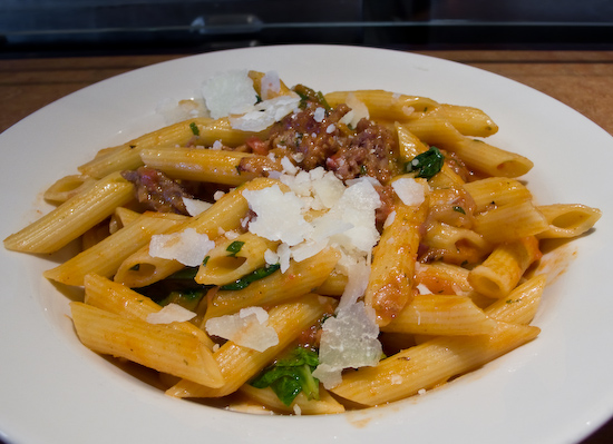 Pasta Pomodoro - Penne Salsiccia