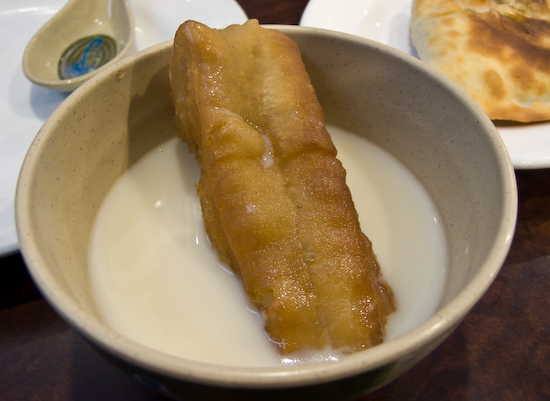 Queen House - Youtiao (chinese doughnut) and Sweet Dou Jiang (soy bean milk)