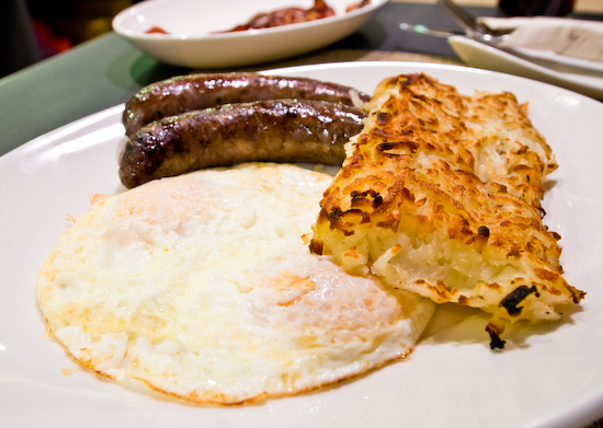 Calafia Cafe - Lamb Sausage & Eggs