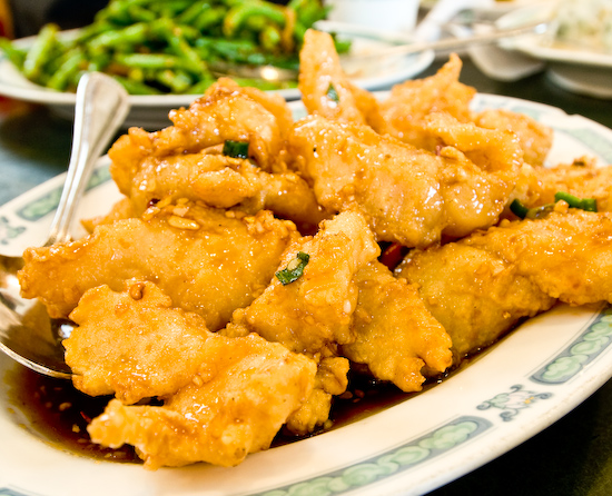 San Tung Chinese Restaurant - Fried Flounder