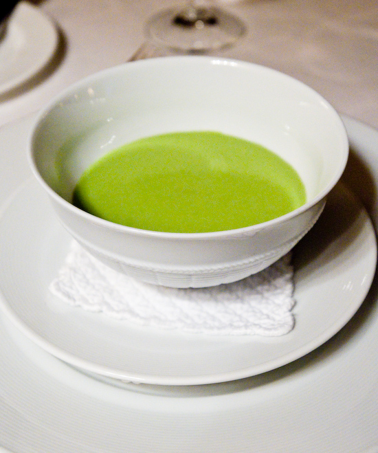 The Dining Room at the Ritz-Carlton - Chilled Asparagus Soup