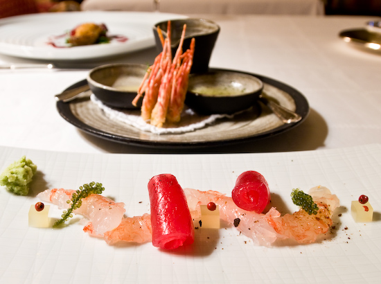 The Dining Room at the Ritz-Carlton - Big Eye Tuna Sashimi