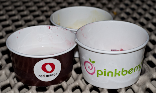Pinkberry and Red Mango Small Cups