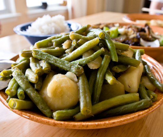 Green beans with potatoes