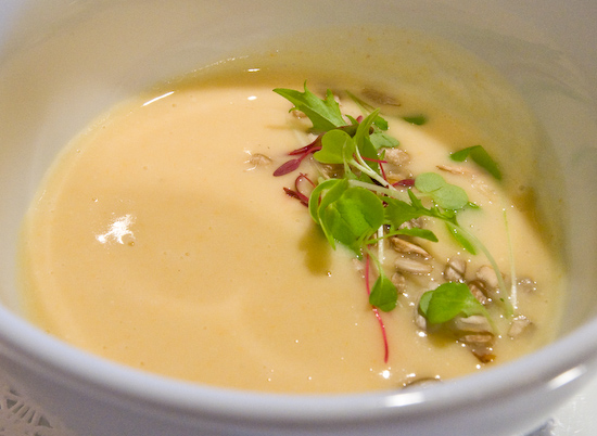 Zoot - Parsnip and carrot soup with sunflower seeds