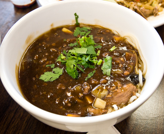Chen’s Noodle House: Combination Noodle Soup mixed with Noodles with Black Bean Sauce