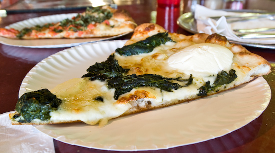Home Slice Pizza - White Pie with Spinach