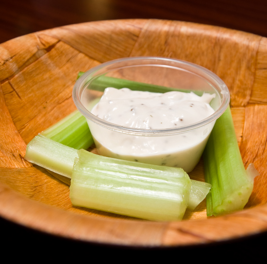 Buffalo Wings and Rings - Bleu Cheese Dressing and Celery