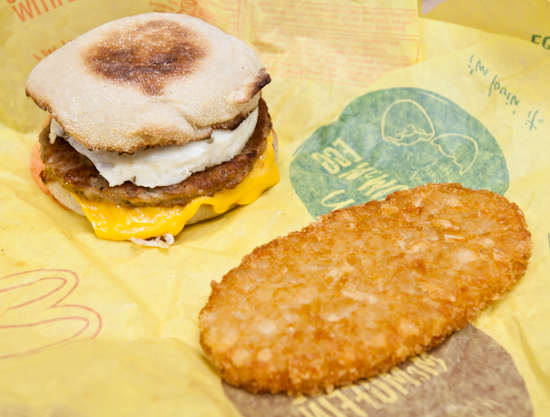 McDonald’s - Sausage McMuffin with Egg & Hash Brown Patty