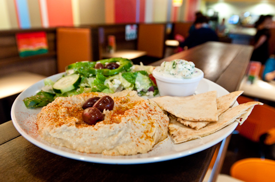 Zoe’s Kitchen - Hummus Salad Plate