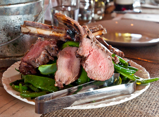 Dai Due Supper Club - Grilled Racks and Loin with Long, Green, and Romano Beans