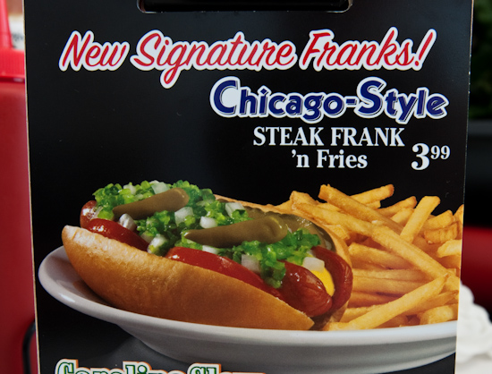 Steak ‘n Shake - Chicago Style Steak Frank Menu Picture