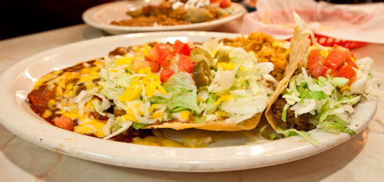 Chuy’s - Enchilada, Taco & Chalupa Combination Plate