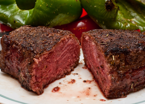 U.S. Wellness Meats New York Strip Steak grilled medium-rare