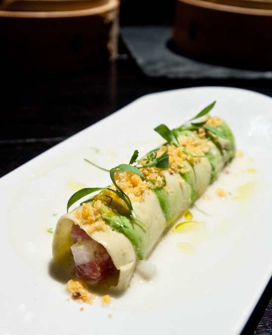 The Bazaar by Jose Andres - Tuna ceviche and avocado roll