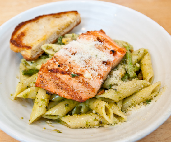 Central Market Cafe - Basil Pesto Penne with Salmon