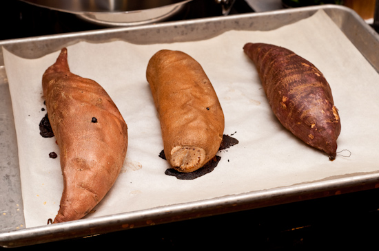 Garnet Yam, Jersey Sweet Potato, and Japanese Sweet Potato