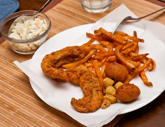 Leftover Cherry Creek Catfish Company Fried Catfish and Fries