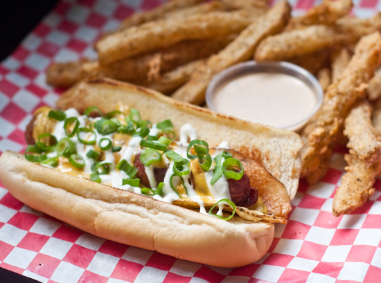 Gibson Bar and The Trailer - The Loaded Baked Potato Hot Dog