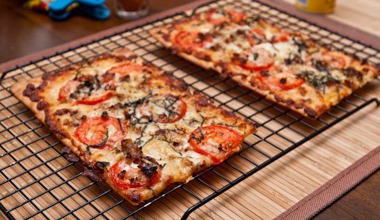 Leftover BJ's Brewhouse Flatbread Pizza