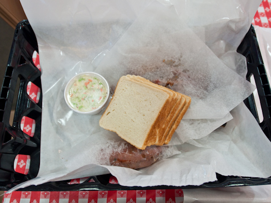 Rudy's BBQ - Cole Slaw and Bread