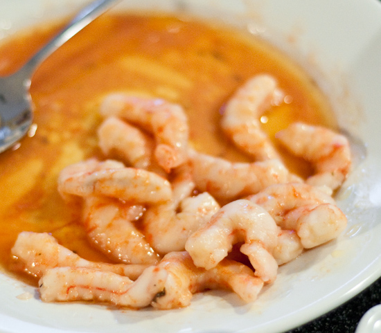 Sous vide get together - butter poached shrimp