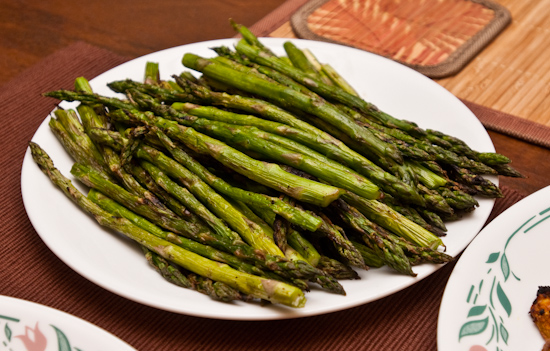 Grilled asparagus