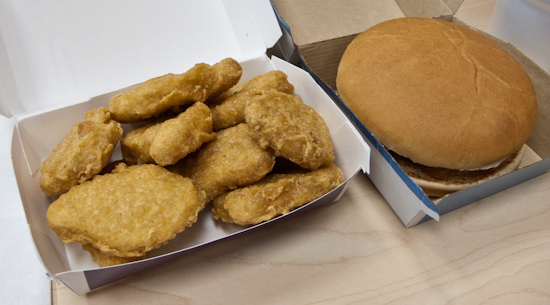McDonald's - Filet-o-Fish and ten Chicken McNuggets