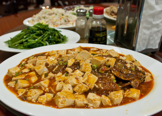 Asia Cafe - Whole Fish with Spicy Tofu, Sauteed Water Spinach