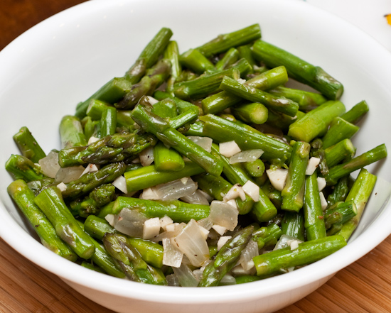 Sauteed asparagus