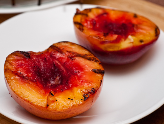 Grilled nectarines