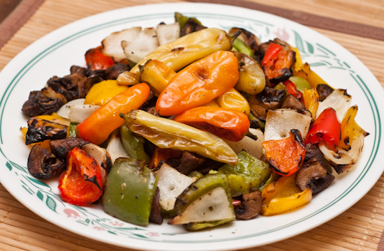 Leftover grilled and roasted vegetables