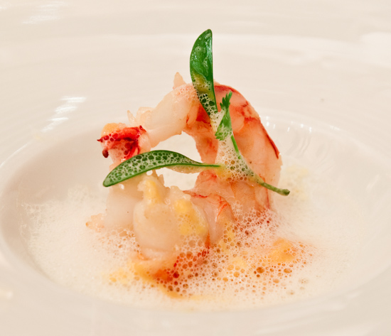 Le Bernardin - Canape of Butter Poached Shrimp