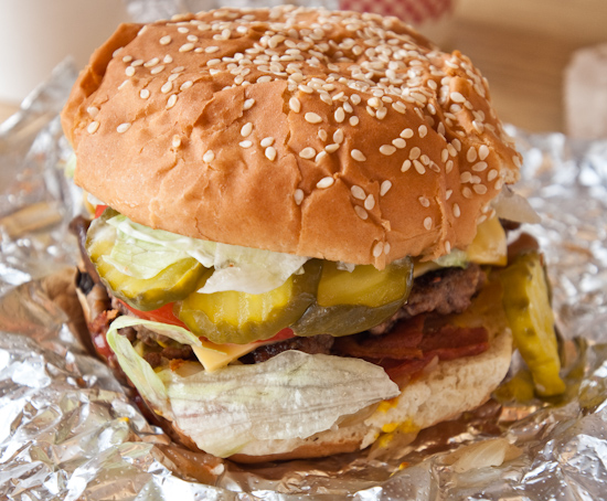 Five Guys Burger - Bacon Cheeseburger