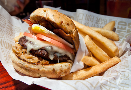 Red Robin - A1 Peppercorn Burger with Fried Egg