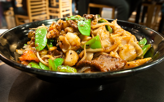 Fire Bowl Cafe - Stir Fried Hunan Black Bean Sauce with Chow Fun