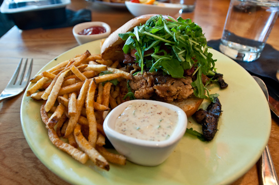 South Congress Cafe - Quail Sandwich with Truffled Remoulade