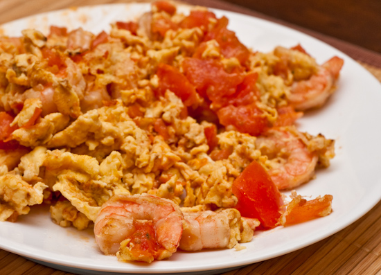 Egg, Tomato, and Shrimp