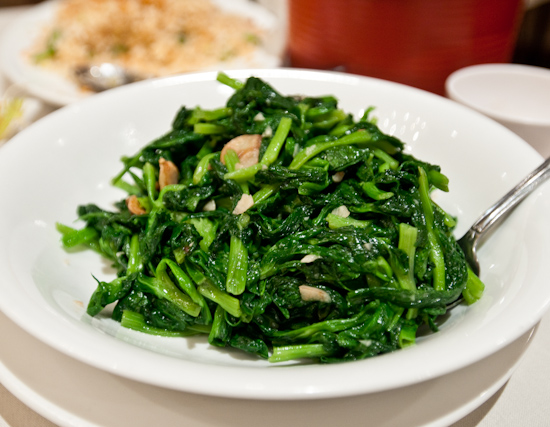 Fortune Seafood Chinese Restaurant - Snow Pea Leaves with Garlic