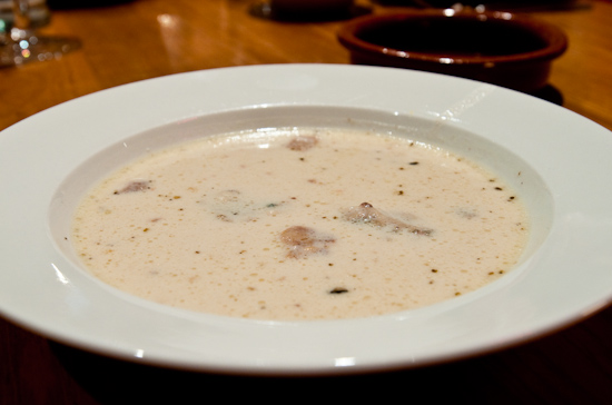 Dai Due - Oyster Stew with Salt Pork and Smoked Gulf Tuna Bottarga