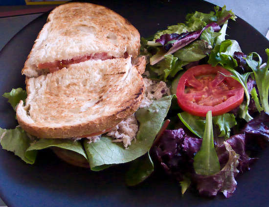 Crossroads Cafe - Cold Tuna Sandwich with Salad