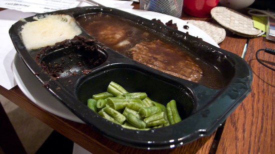 Microwave Hungryman Salisbury Steak Dinner