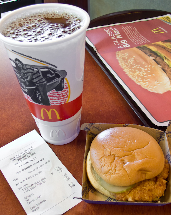 McDonald's - Southern Style Chicken Sandwich and Sweet Tea