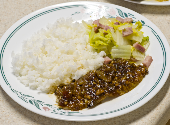 Trout with Napa Cabbage