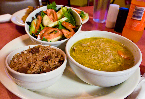 Victory Grill - Gumbo with Rice and Beans